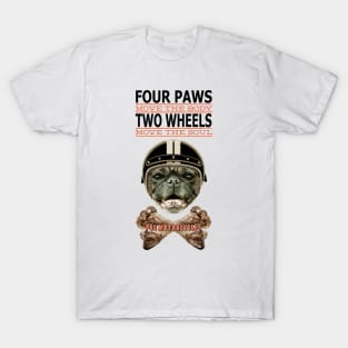 Four Paws Two Wheels T-Shirt